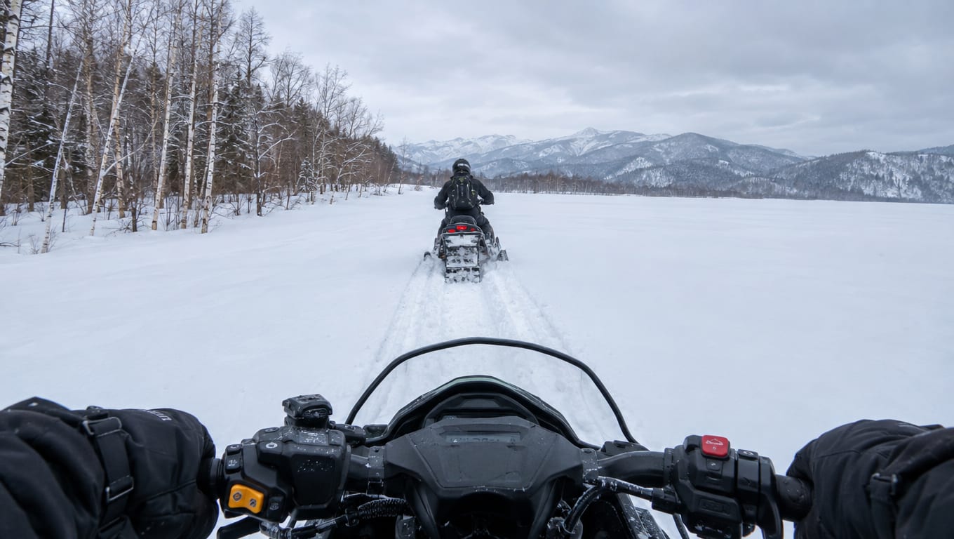 Following the guide, rider's point of view